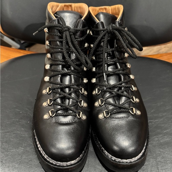 Ralph Lauren Purple Label Black Leather Boots US 10.5 men’s - Picture 8 of 10